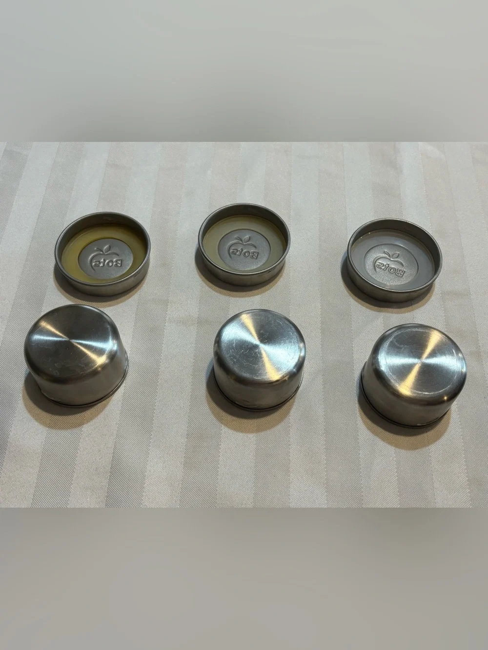 LunchBots 2-in. Small Stainless Steel Round Food Storage Containers [Good] (3)